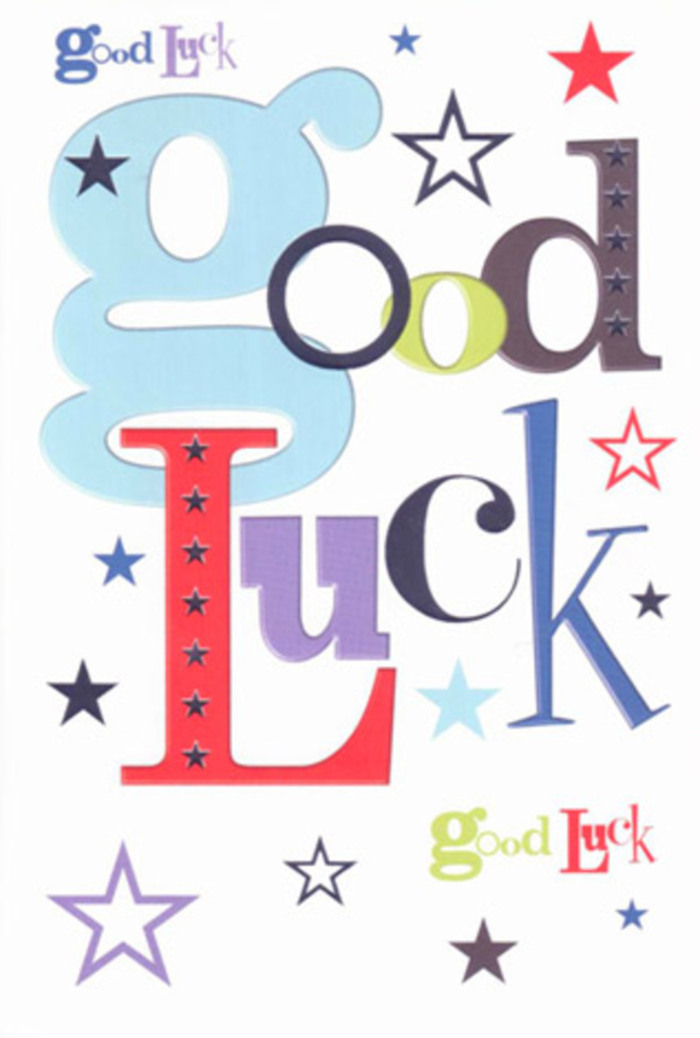 There's an exuberant personality to this good luck card, masterfully designed and infused with the vibrant energy of Epsom's local spirit. Each letter springs forth in playful uniqueness: pastel blue and soft coral tones pair gracefully with crisp sage greens and a deep, confident purple, all delightfully arranged against a canvas of pure white. The typography feels almost musical, as if a chorus of well-wishers is rooting for someone's dreams to take flight near Epsom Market or over the rolling greens of Rosebery Park. Around and between each word, a scatter of stars in shades from dusky navy to gentle lemon and lively lavender punctuates the design, like confetti thrown at a celebration. The layout is modern yet earnest, with plenty of breathing space between the colourful letters, giving the composition a calm openness while still pulsing with anticipation and optimism. The card's surface is smooth and substantial under your fingers, providing that satisfying feel of quality you'd expect when choosing something important from a trusted Epsom florist. Beyond its cheerful aesthetic, the card acts as a talisman of hope-ready to be given for a new job, upcoming move, or major achievement-carrying the warmth and genuine encouragement that defines moments shared here in the heart of Surrey.